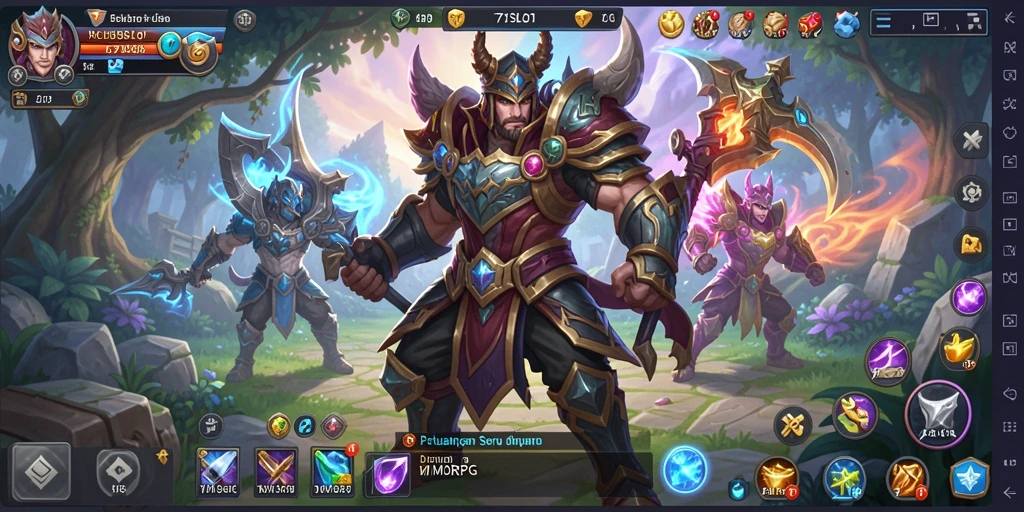 Tampilan gameplay menakjubkan dari 171SLOT di dunia MMORPG.