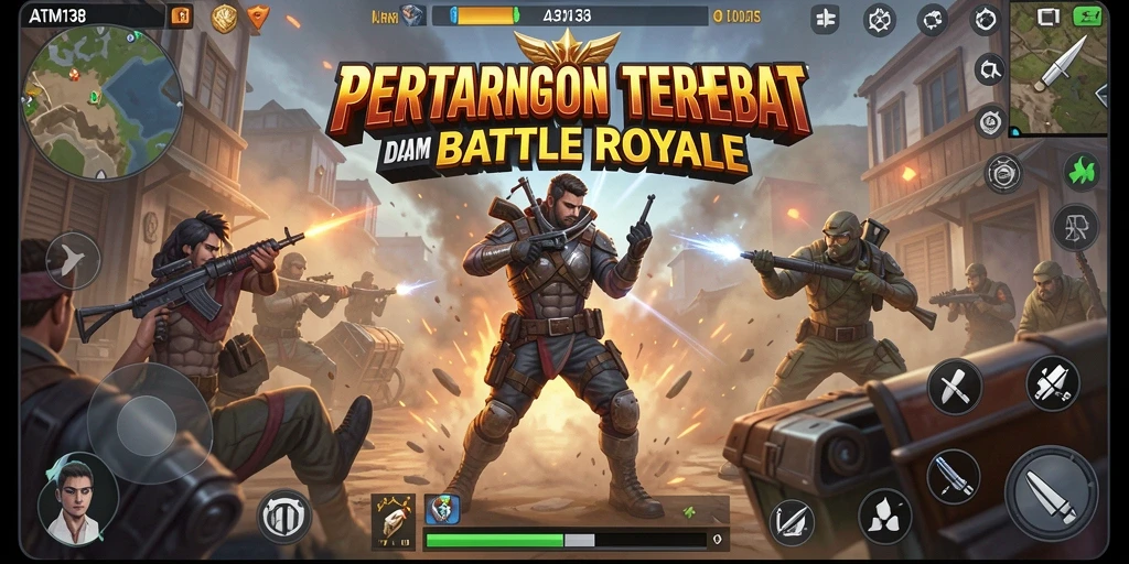 Gameplay seru di ATM138 dengan aksi Battle Royale yang mendebarkan.