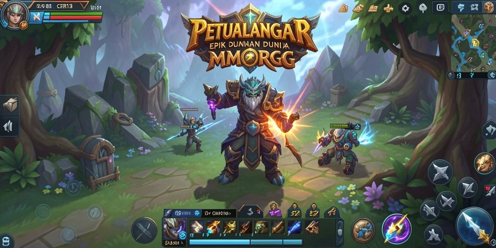 Tangkapan layar CERI123 menunjukkan aksi seru dalam bermain MMORPG.