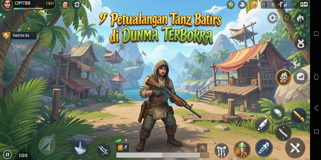 Gameplay seru di dunia terbuka dengan berbagai aktivitas menarik.