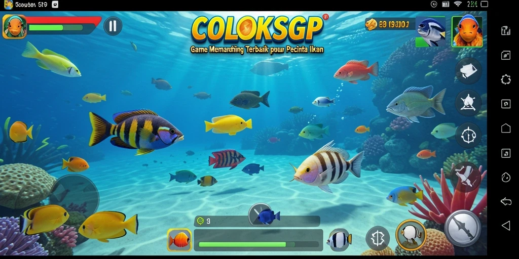 Screenshot utama COLOKSGP menampilkan aksi memancing yang seru dan mengasyikkan.