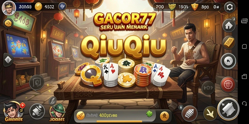Tampilan gameplay QiuQiu yang menarik dan interaktif.