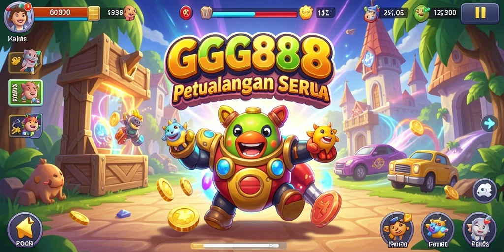 Tampilan gameplay GGG888 yang penuh aksi dan tantangan.