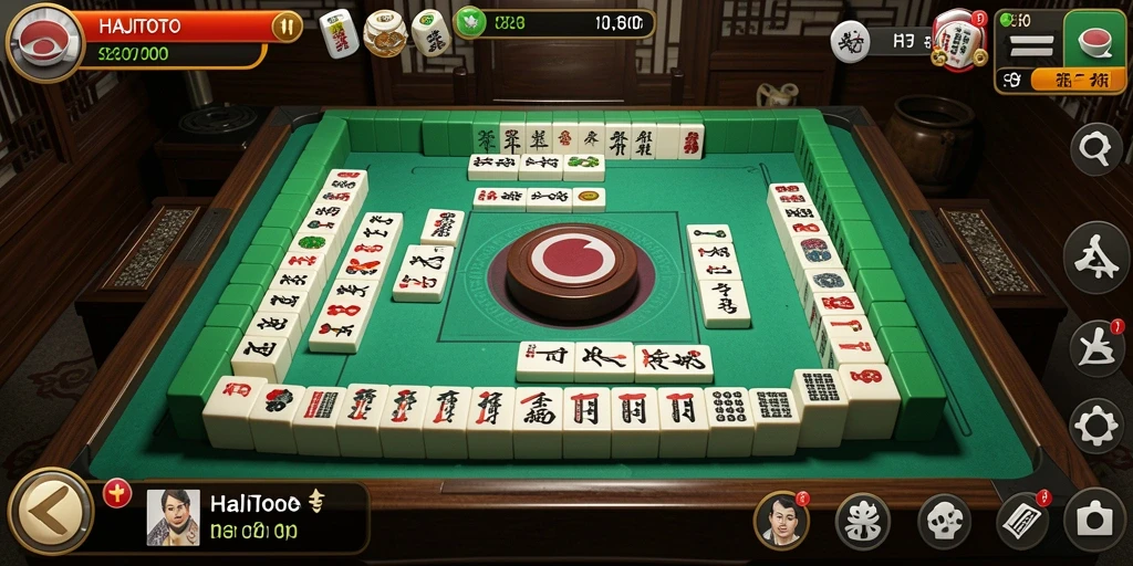 Screenshot gameplay HAJITOTO yang menunjukkan tantangan Mahjong seru.