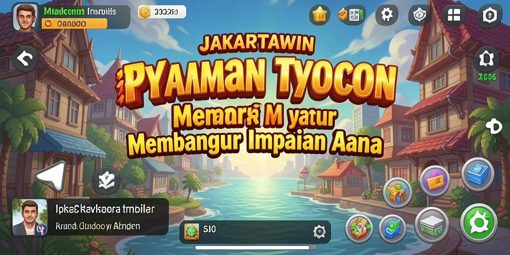 Antarmuka dan gameplay menarik dalam JAKARTAWIN.
