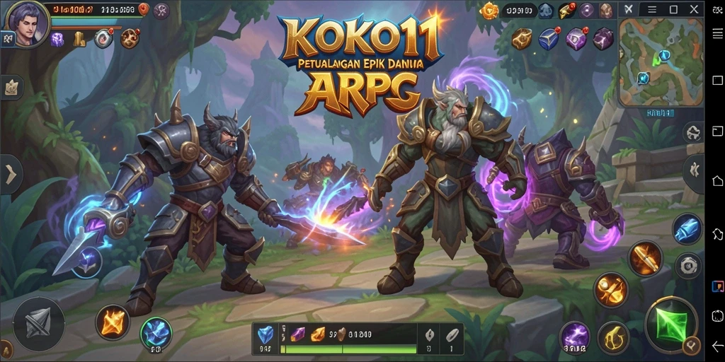 Gameplay khas ARPG yang mendebarkan dan seru di KOKO11.
