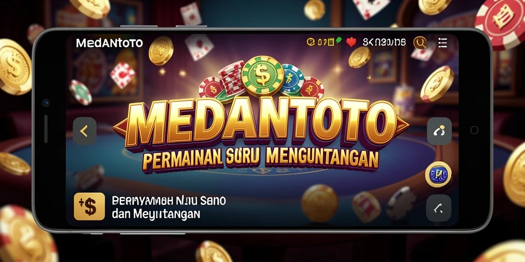 Screenshot MEDANTOTO menunjukkan gameplay kasino yang mendebarkan.