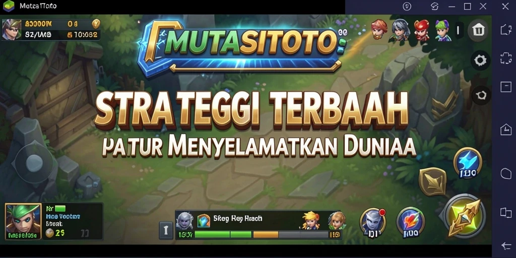 Tampilan aksi seru dalam game MUTASITOTO yang menampilkan strategi.