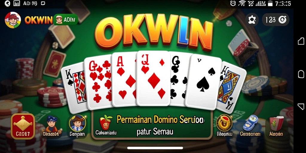Gameplay seru OKWIN dengan desain yang menarik dan interaktif.