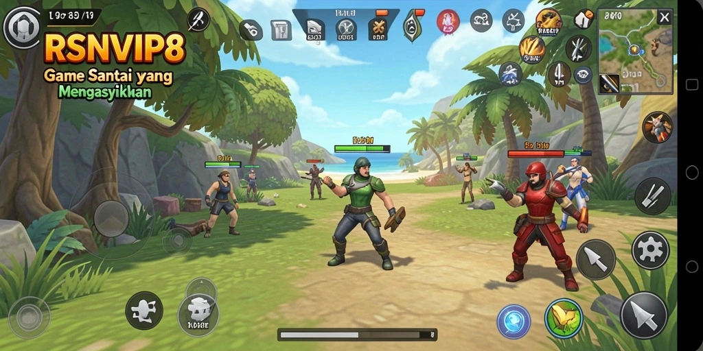 Tampilan gameplay menarik dari RSNVIP8 dengan kontrol yang mudah.